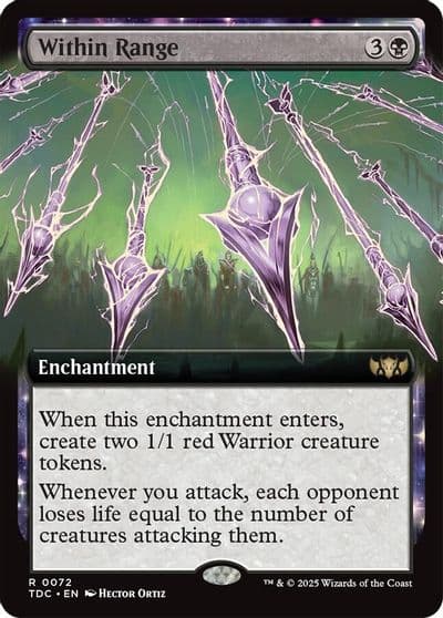 Within Range Extended Art Commander: Tarkir: Dragonstorm Magic card