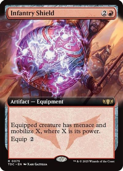 Infantry Shield Extended Art Commander: Tarkir: Dragonstorm Magic card