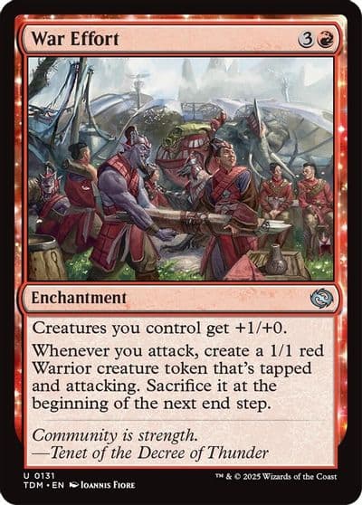 War Effort Tarkir: Dragonstorm Magic card