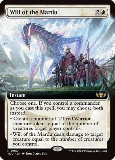 Will of the Mardu Extended Art Commander: Tarkir: Dragonstorm Magic card