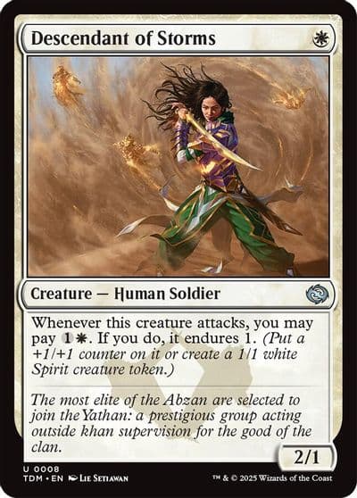 Descendant of Storms Tarkir: Dragonstorm Magic card