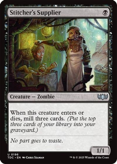 Stitchers Supplier Commander: Tarkir: Dragonstorm Magic card