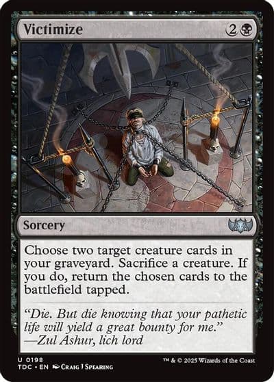 Victimize Commander: Tarkir: Dragonstorm Magic card