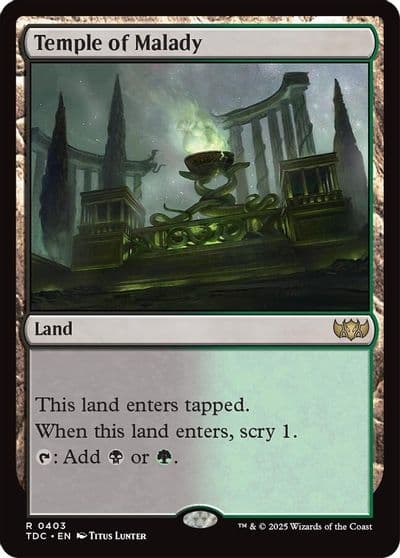 Temple of Malady Commander: Tarkir: Dragonstorm Magic card