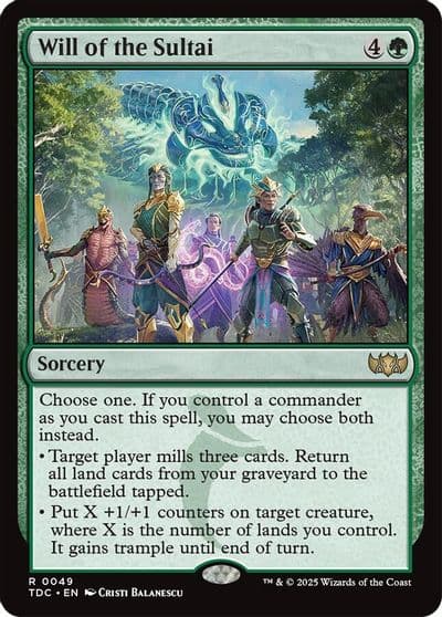 Will of the Sultai Commander: Tarkir: Dragonstorm Magic card