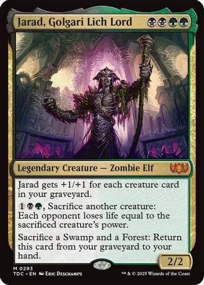 Jarad Golgari Lich Lord Commander: Tarkir: Dragonstorm Magic card
