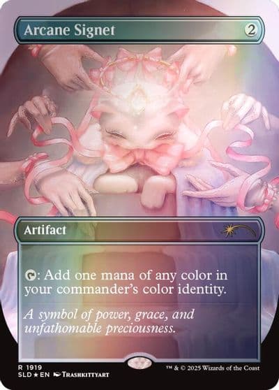 Arcane Signet 1919 Rainbow Foil Secret Lair Drop Series Magic card