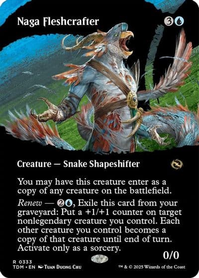 Naga Fleshcrafter Borderless Tarkir: Dragonstorm Magic card