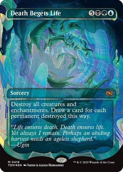 Death Begets Life Showcase Halo Foil Tarkir: Dragonstorm Magic card