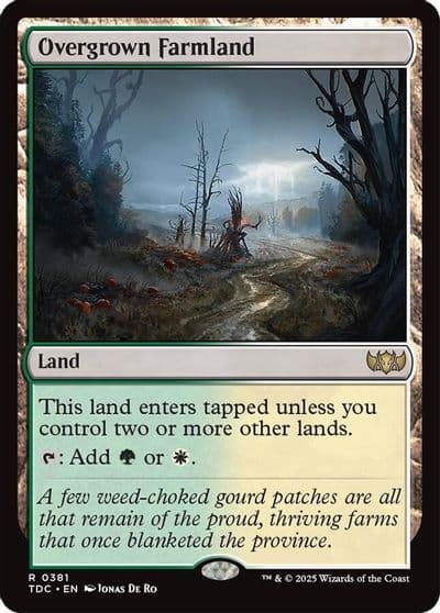 Overgrown Farmland Commander: Tarkir: Dragonstorm Magic card