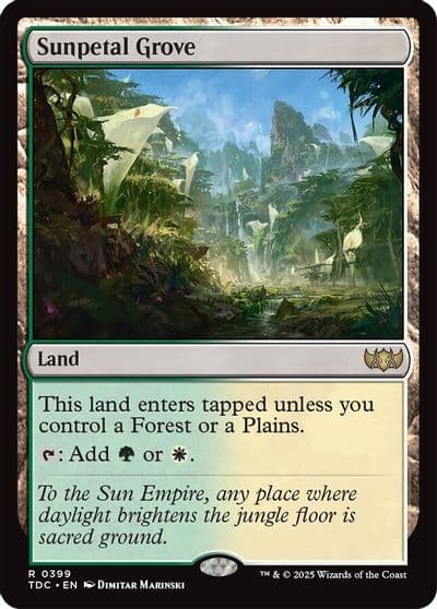 Sunpetal Grove Commander: Tarkir: Dragonstorm Magic card