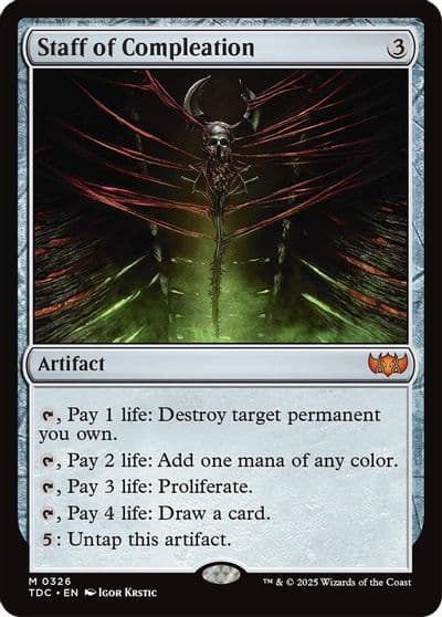 Staff of Compleation Commander: Tarkir: Dragonstorm Magic card