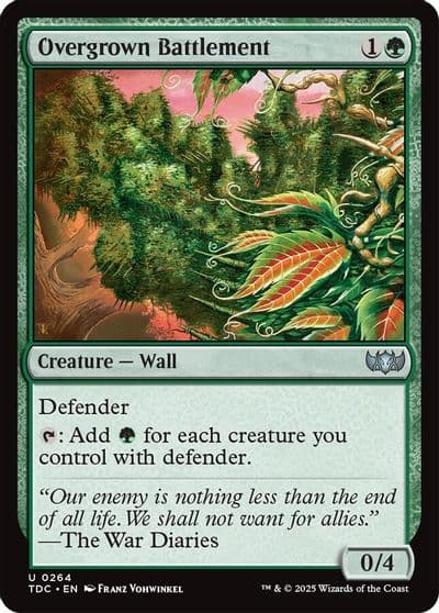 Overgrown Battlement Commander: Tarkir: Dragonstorm Magic card
