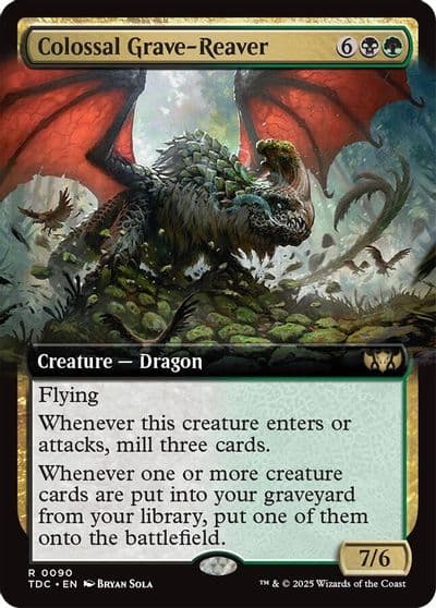 Colossal Grave Reaver Extended Art Commander: Tarkir: Dragonstorm Magic card