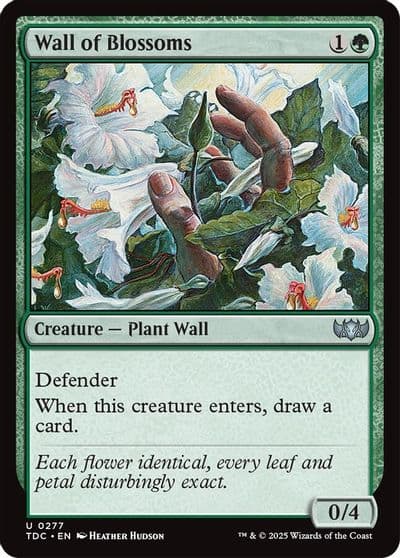 Wall of Blossoms Commander: Tarkir: Dragonstorm Magic card
