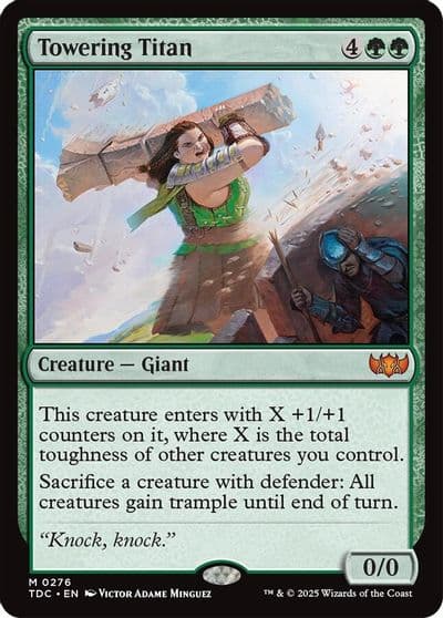 Towering Titan Commander: Tarkir: Dragonstorm Magic card