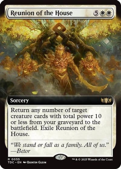 Reunion of the House Extended Art Commander: Tarkir: Dragonstorm Magic card
