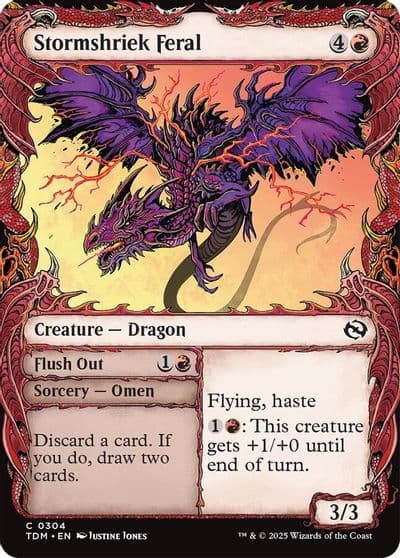 Stormshriek Feral Showcase Tarkir: Dragonstorm Magic card