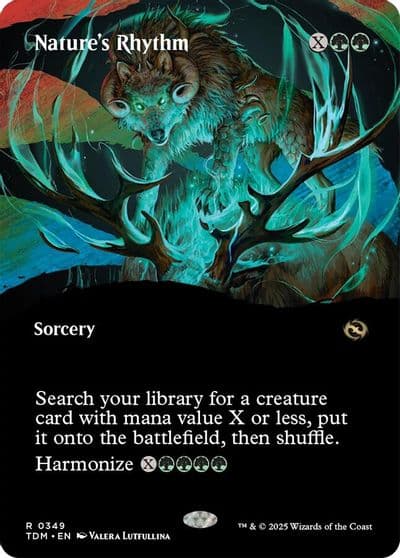Natures Rhythm Borderless Tarkir: Dragonstorm Magic card