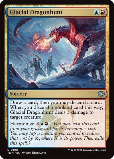 Glacial Dragonhunt Tarkir: Dragonstorm Magic card