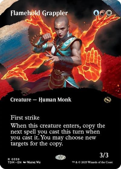 Flamehold Grappler Borderless Tarkir: Dragonstorm Magic card