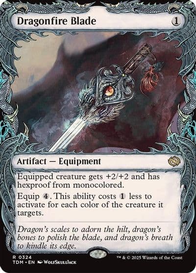 Dragonfire Blade Showcase Tarkir: Dragonstorm Magic card