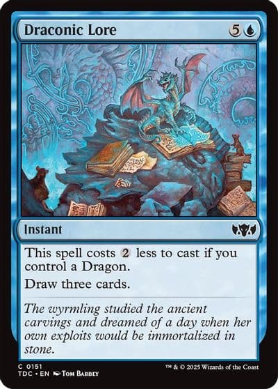 Draconic Lore Commander: Tarkir: Dragonstorm Magic card