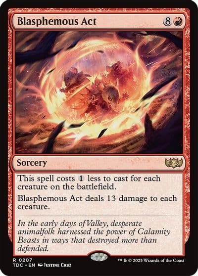 Blasphemous Act Commander: Tarkir: Dragonstorm Magic card