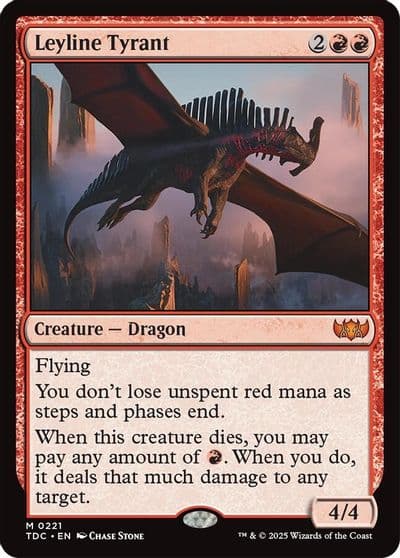 Leyline Tyrant Commander: Tarkir: Dragonstorm Magic card