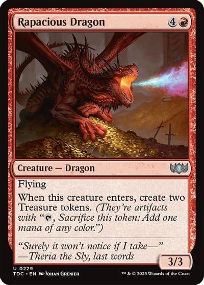 Rapacious Dragon Commander: Tarkir: Dragonstorm Magic card