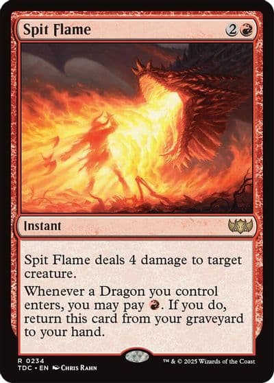 Spit Flame Commander: Tarkir: Dragonstorm Magic card