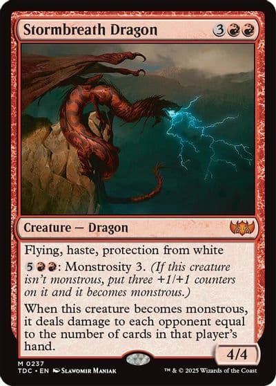 Stormbreath Dragon Commander: Tarkir: Dragonstorm Magic card