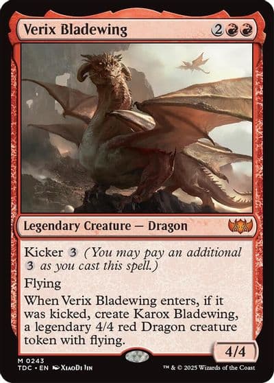 Verix Bladewing Commander: Tarkir: Dragonstorm Magic card