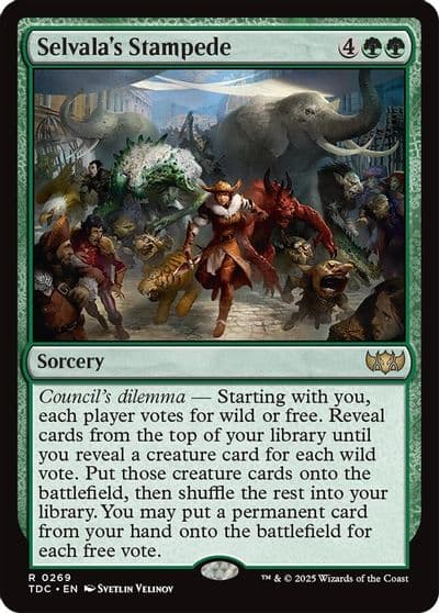 Selvalas Stampede Commander: Tarkir: Dragonstorm Magic card