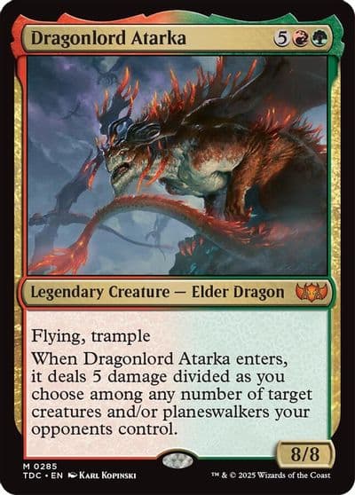 Dragonlord Atarka Commander: Tarkir: Dragonstorm Magic card