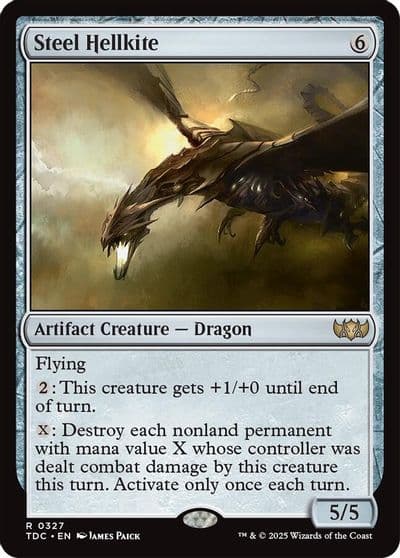 Steel Hellkite Commander: Tarkir: Dragonstorm Magic card