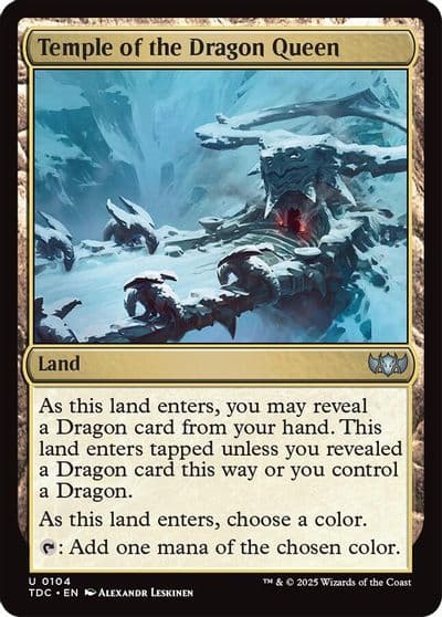 Temple of the Dragon Queen Commander: Tarkir: Dragonstorm Magic card