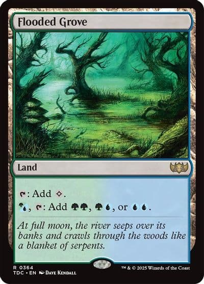 Flooded Grove Commander: Tarkir: Dragonstorm Magic card