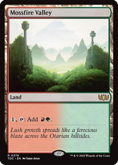 Mossfire Valley Commander: Tarkir: Dragonstorm Magic card