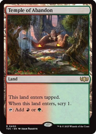 Temple of Abandon Commander: Tarkir: Dragonstorm Magic card