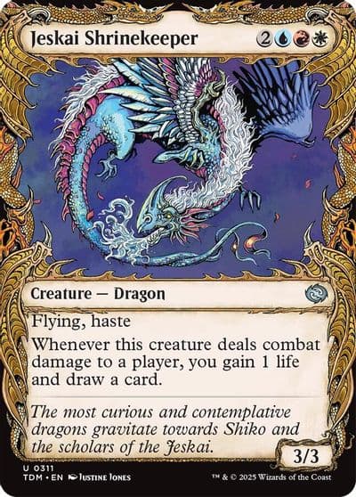 Jeskai Shrinekeeper Showcase Tarkir: Dragonstorm Magic card