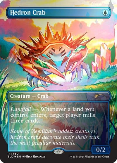 Hedron Crab Rainbow Foil Secret Lair Drop Series Magic card