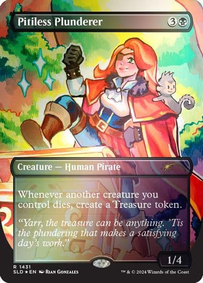 Pitiless Plunderer Rainbow Foil Secret Lair Drop Series Magic card