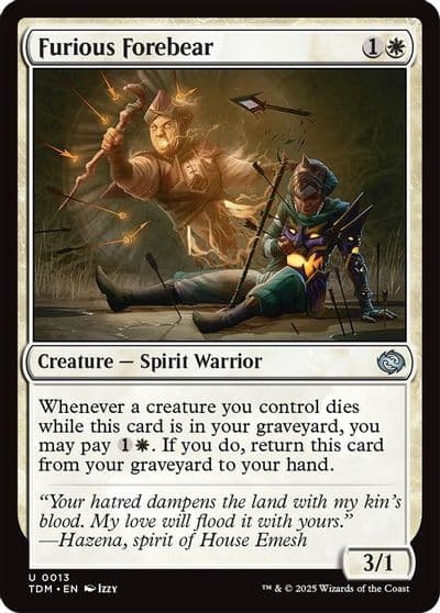 Furious Forebear Tarkir: Dragonstorm Magic card