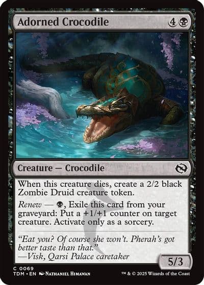 Adorned Crocodile Tarkir: Dragonstorm Magic card
