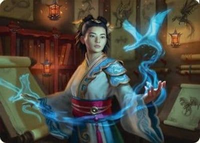 Dragonologist Art Card 6 54 Art Series: Tarkir: Dragonstorm Magic card