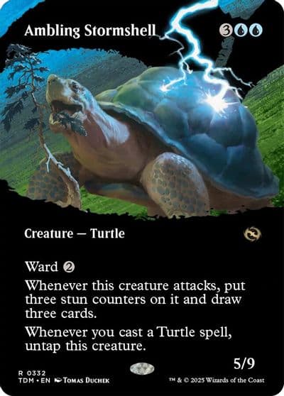 Ambling Stormshell Borderless Tarkir: Dragonstorm Magic card