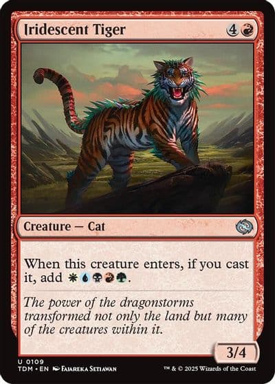Iridescent Tiger Tarkir: Dragonstorm Magic card