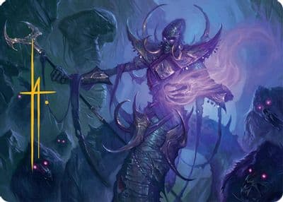 Sidisi Regent of the Mire Art Card 14 54 Gold Stamped Signature Art Series: Tarkir: Dragonstorm Magic card