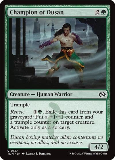 Champion of Dusan Tarkir: Dragonstorm Magic card